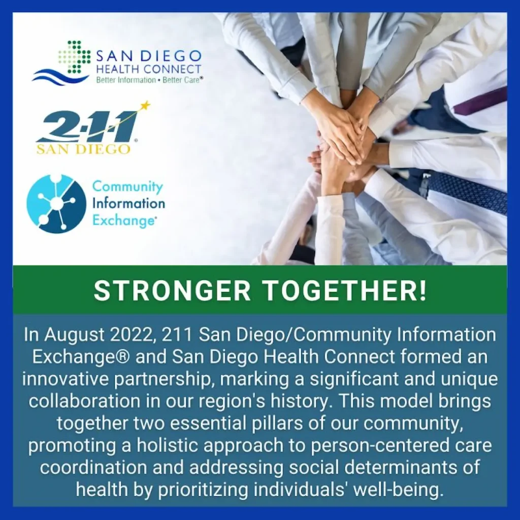 Stronger Together 211 san diego