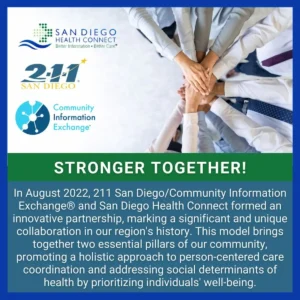 Stronger Together 211 san diego
